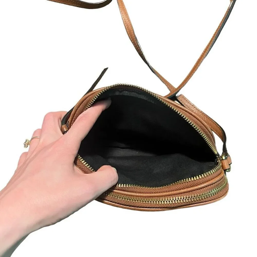 BANANA REPUBLIC Brown Leather Crossbody Purse